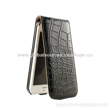 Molded PU Leather Covers for Smartphones, with Magnetic Flap Closure